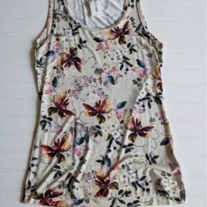 Eva & Claudi Viscose Colorful Floral Tank top Women's S